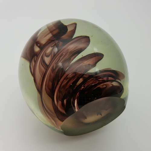 Large Had Blown Glass Paperweight Egg!!!