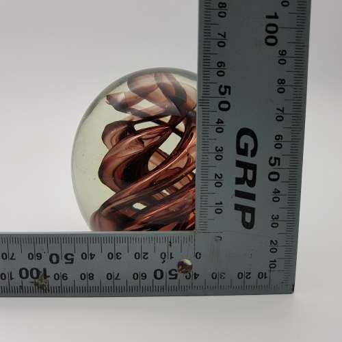 Large Had Blown Glass Paperweight Egg!!!