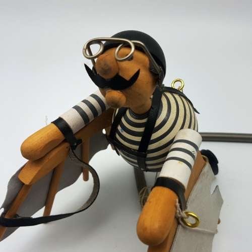 Original Hand Crafted "First Flight" Wood and Leather Spring Mobile!!!!