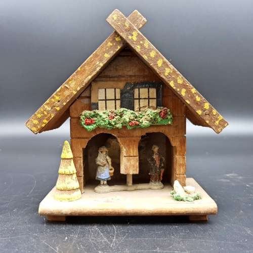 Original Vintage German Weather House (Display Only)