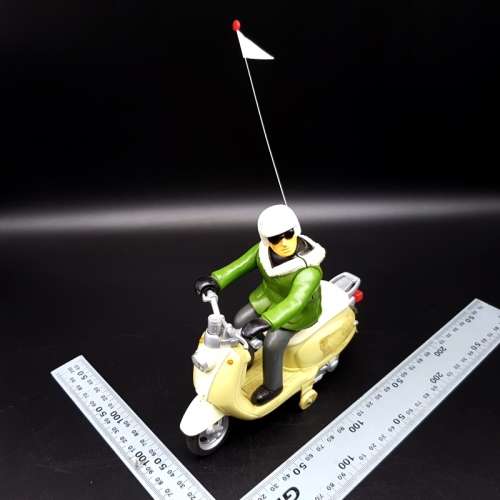 Vintage Hard Plastic Vespa and Driver!!!