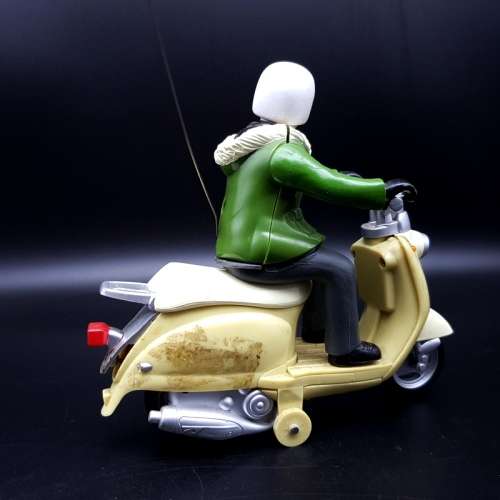 Vintage Hard Plastic Vespa and Driver!!!