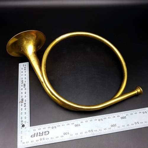Original Brass Double Coil Hunting Horn!!!