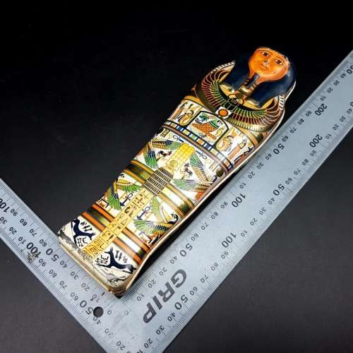 Original Vintage Egyptian design Lithographed Tin Pencil Case!!!