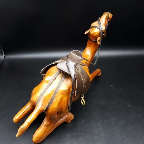 RARE!!! Large Detailed Leather Covered Camel!!!