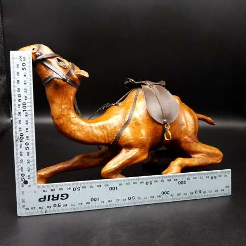 RARE!!! Large Detailed Leather Covered Camel!!!