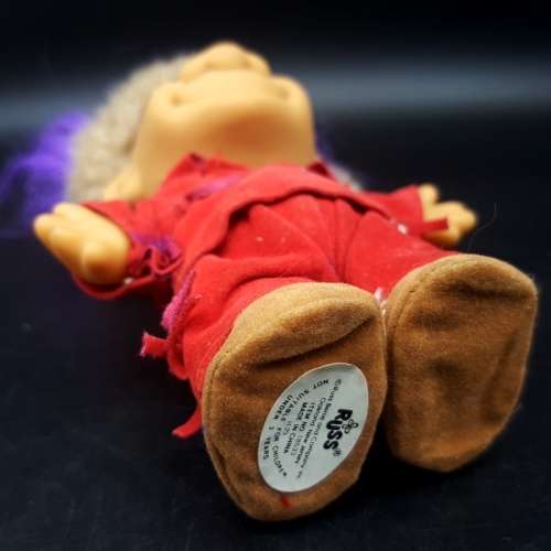 Original Vintage RUSS Daniel Boone in Coonskin Cap Pioneer Troll!!!