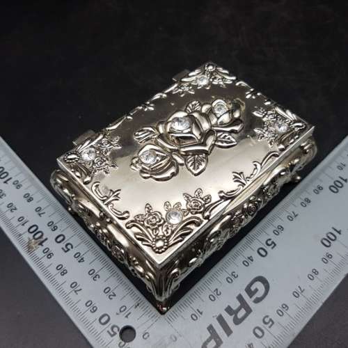 Highly Decorative Silver-plate Trinket Box!!!!