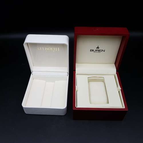 RARE!!! Two Original Highly Collectible Watch Boxes - Buren and Michel Herbelin!!!