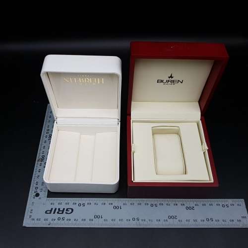RARE!!! Two Original Highly Collectible Watch Boxes - Buren and Michel Herbelin!!!