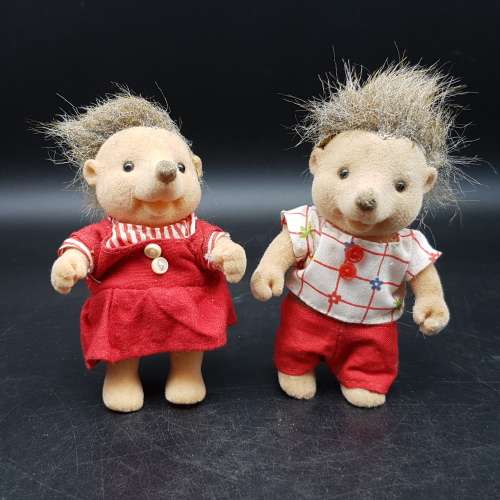RARE!!! Vintage 1980s Forest Families Hedgehog Family!!!!