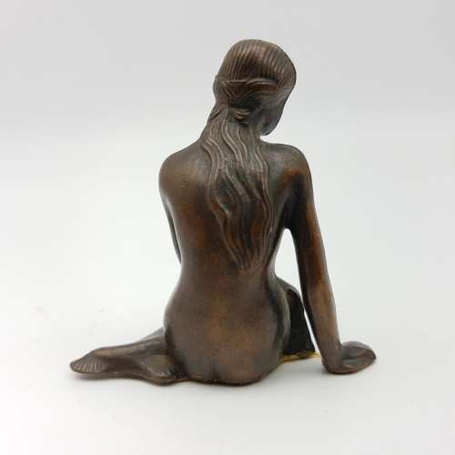 RARE!!! Small Vintage Cast Spelter Mermaid Figurine!!!!