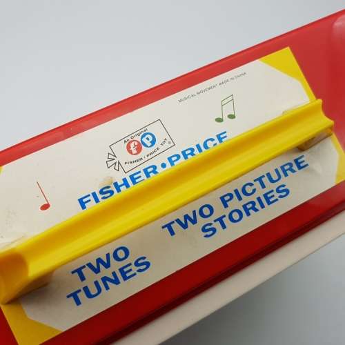 RARE!!!! Vintage Fisher Price Hard Plastic Scrolling TV Music Box (Working)!!!!