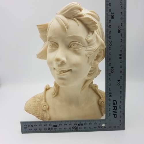 RARE!!! Large A Santini Marble Dust Resin Portrait Bust Study!!!