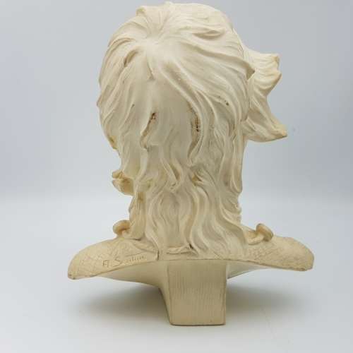 RARE!!! Large A Santini Marble Dust Resin Portrait Bust Study!!!