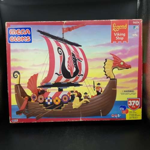 Large Mega Blocks Legend Viking Ship (Parts and Spares)