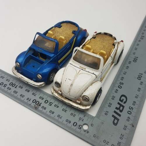 RARE!!! Vintage Die Cast Friction VW Bug Combo!!!
