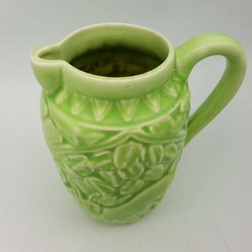 RARE!!! 1960's Lime Green Bunny Rabbit and Deer Longton Pottery Pitcher!!!