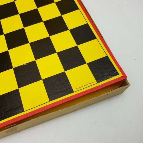 Vintage Boxed Complete Chess Set Made In Hong Kong