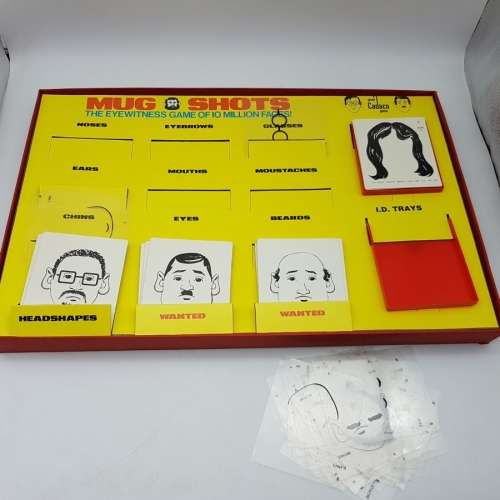 RARE!!! Vintage 1970's Boxed Mug Shots Board Game!!!