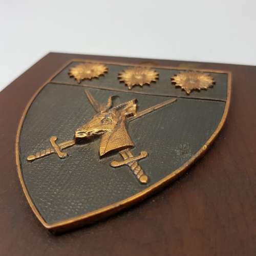 Original Metal on Wood Military Plaque!!!