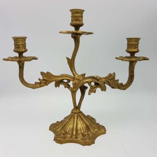 Large Highly Decorative Solid Cast Brass Candelabra!!!