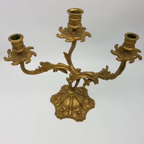 Large Highly Decorative Solid Cast Brass Candelabra!!!