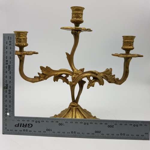 Large Highly Decorative Solid Cast Brass Candelabra!!!