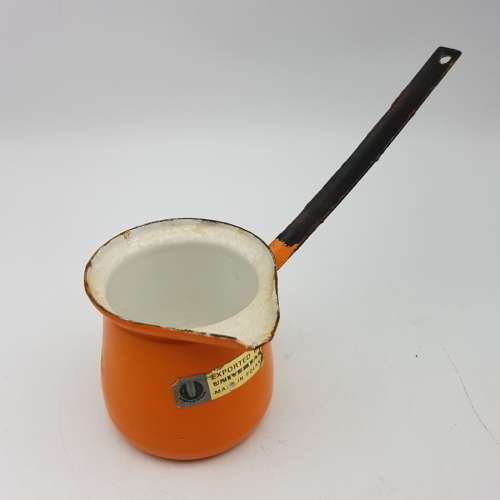 RARE!!! Vintage Polish Retro Orange Enamel Ladle!!