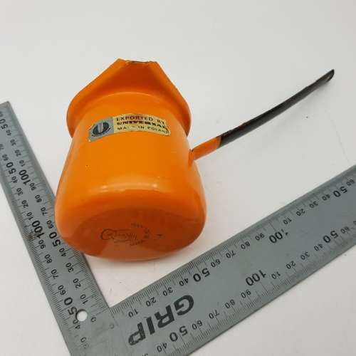 RARE!!! Vintage Polish Retro Orange Enamel Ladle!!