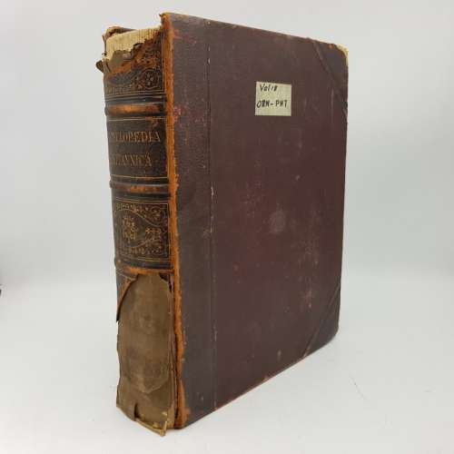 RARE!!! Large Leather Bound 1890 Antique Encyclopaedia Britannica (Vol 18)!!!