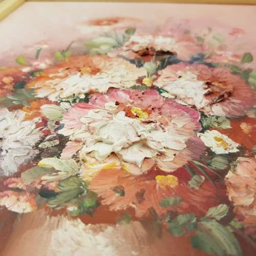 Original Framed Oil on Board Botanical Still Life by K Stone (350mm x 300mm)