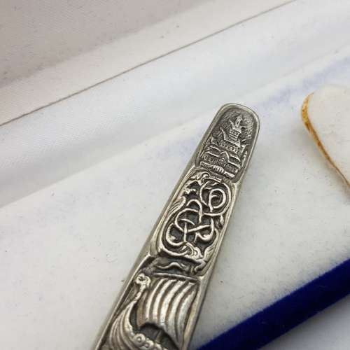 RARE!!! Original Vintage Highly Detailed HS Norway Pewter Butter Knife!!!