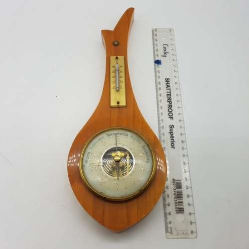 Vintage Mounted Barometer Thermometer Combo!!!