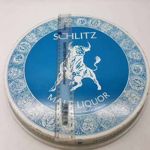 Original Lithographed Metal SCHLITZ Malt Liquor Serving Tray (Fantastic Condition)