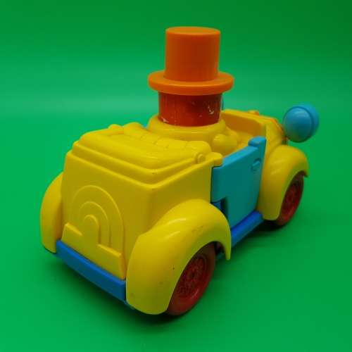 Original Vintage TOMY Hard Plastic Bopping Lights and Clown in Car!!!