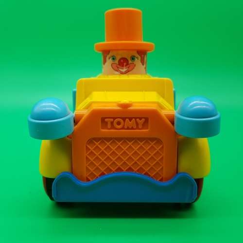 Original Vintage TOMY Hard Plastic Bopping Lights and Clown in Car!!!