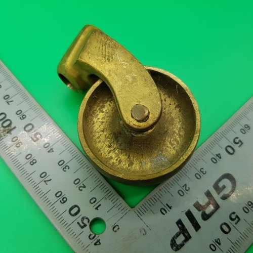 RARE!!! Vintage Solid Brass Caster Wheels!!!
