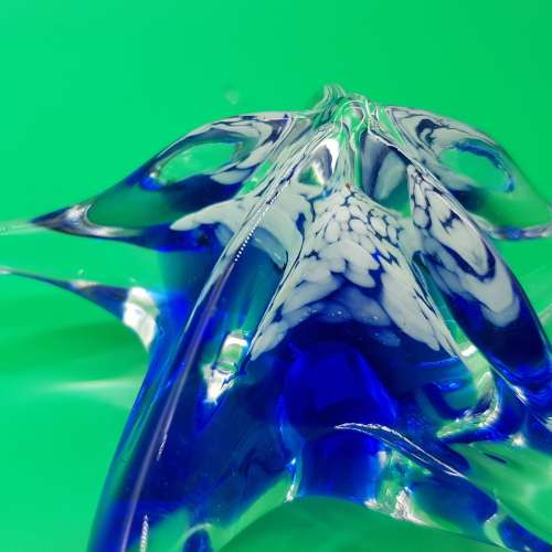 Large Hand Blown Glass Star Fish Paperweight!!!