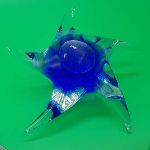 Large Hand Blown Glass Star Fish Paperweight!!!