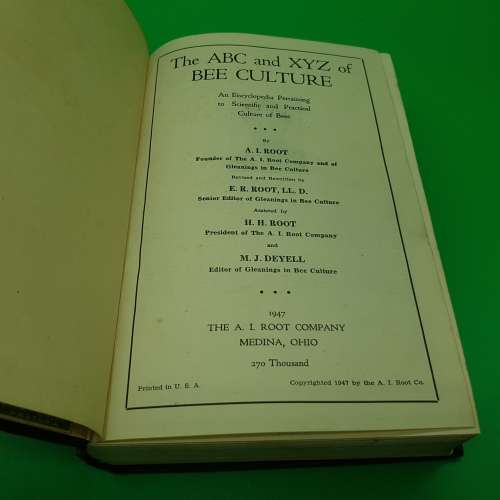 RARE!!! 1947 ABC and XYZ of BEE Culture!!!