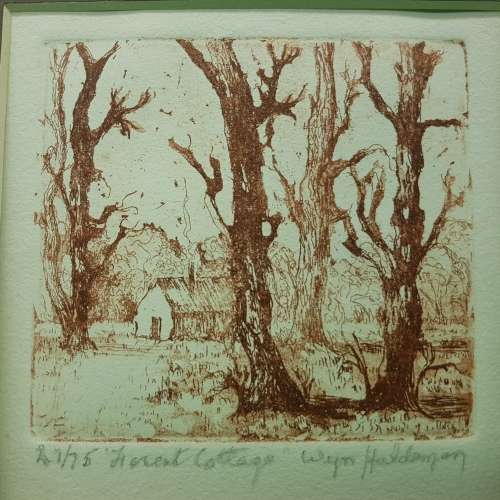 Signed and Numbered Original Wyn Haldeman Etch