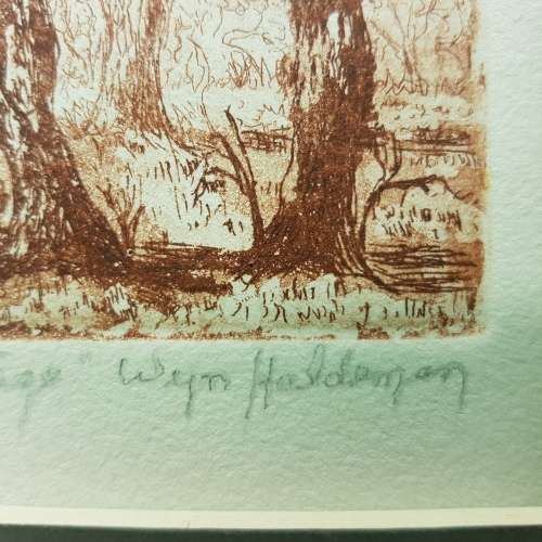 Signed and Numbered Original Wyn Haldeman Etch