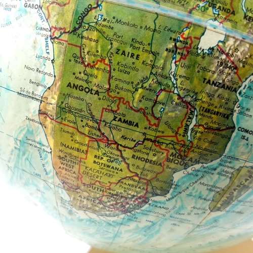 RARE!!! Large Vintage World Ocean Series Globe on Metal Stand!!!