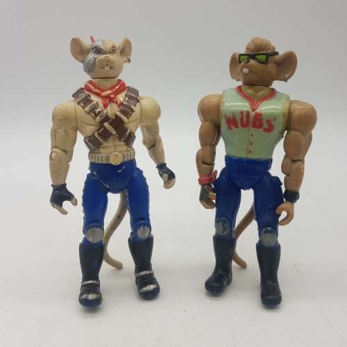 RARE!!! 1993 Biker Mice From Mars Figurines!!! (Bid for Both)