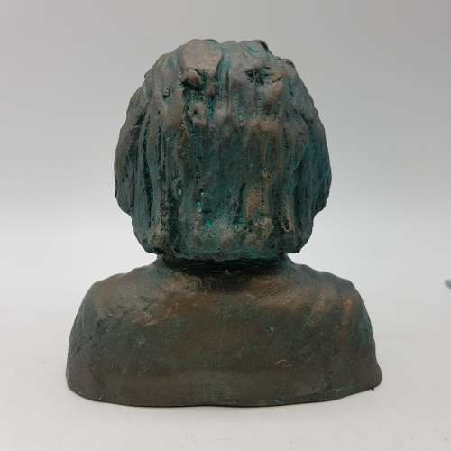 Applied Bronze Bust of Albert Einstein