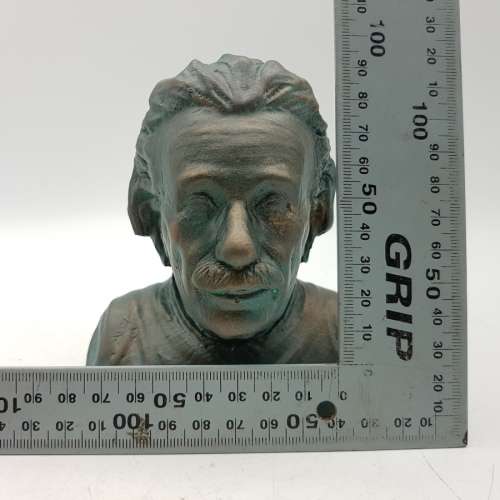 Applied Bronze Bust of Albert Einstein