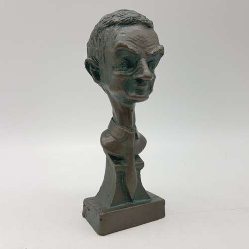 Applied Bronze Bust of Mr Bean (Rowan Atkinson)