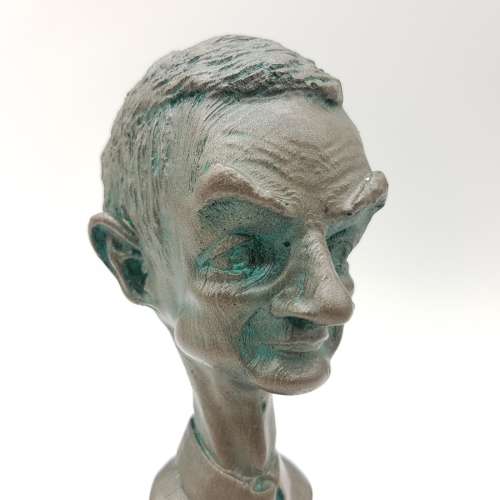 Applied Bronze Bust of Mr Bean (Rowan Atkinson)