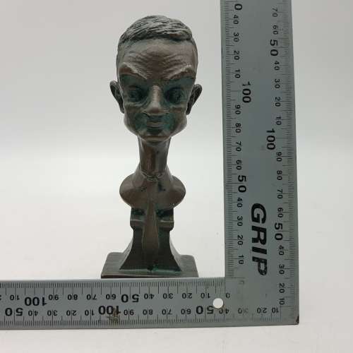 Applied Bronze Bust of Mr Bean (Rowan Atkinson)